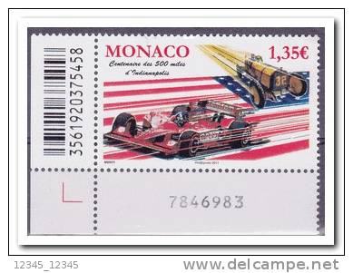 Monaco 2011 Postfris MNH Centennial Indianapolis 500 - Sonstige & Ohne Zuordnung