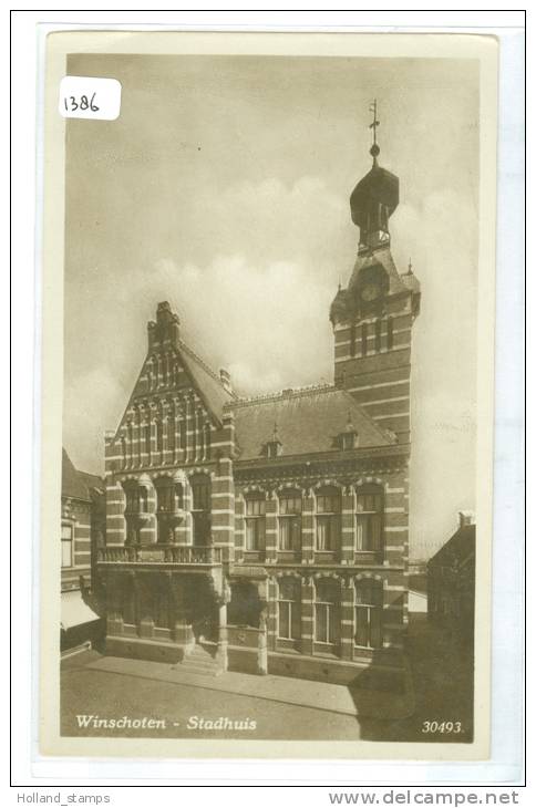 WINSCHOTEN * GRONINGEN (1386)  ANSICHTKAART * CPA * STADHUIS - Winschoten