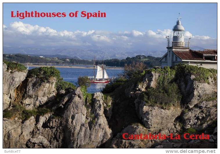 Lighouses Of Spain - Cantabria/La Cerda Postcard Collector - Faros