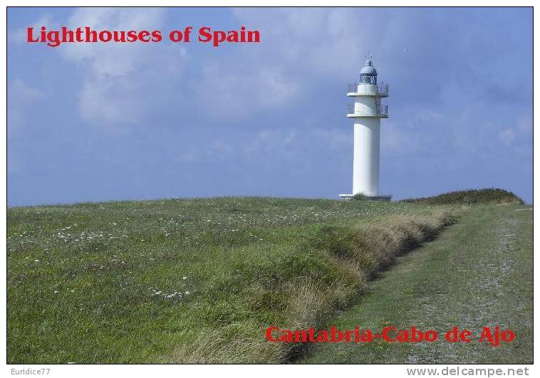 Lighouses Of Spain - Cantabria/Cabo De Ajo Postcard Collector - Faros