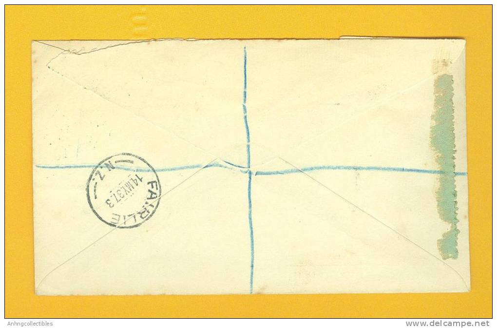 New Zealand: Postly Used Cover: Registered 1937 - Fine Used Cover - Posta Aerea