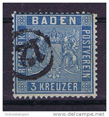 German States: Baden, Mi 10 A, Cancelled, - Gebraucht