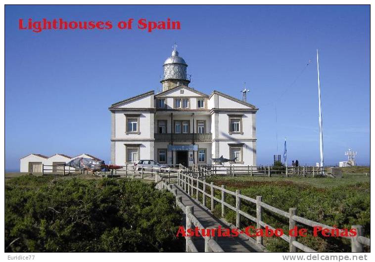 Lighouses Of Spain - Asturias/Cabo De Peñas Postcard Collector - Faros