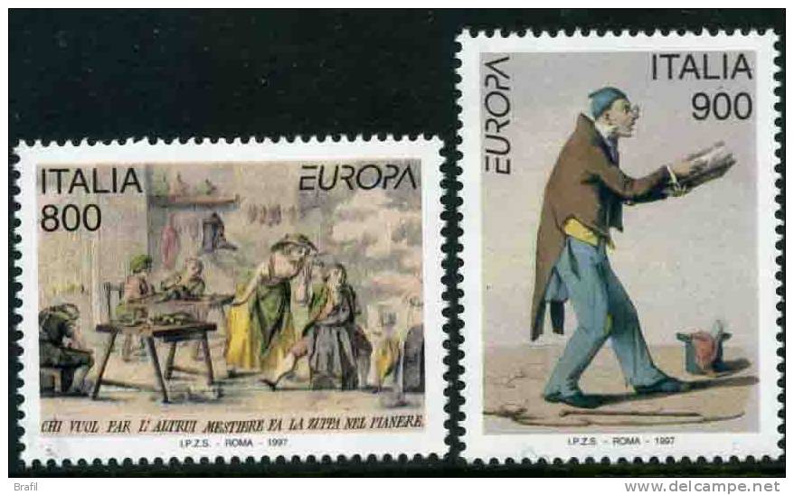 1997 Europa C.E.P.T., Italia, Serie Completa Nuova (**) - 1997