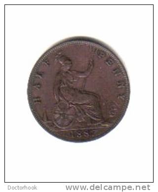 GREAT BRITAIN    1/2  PENNY   1887  (KM# 754) - C. 1/2 Penny