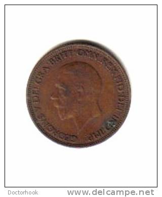 GREAT BRITAIN    1/2  PENNY   1934  (KM# 837) - C. 1/2 Penny