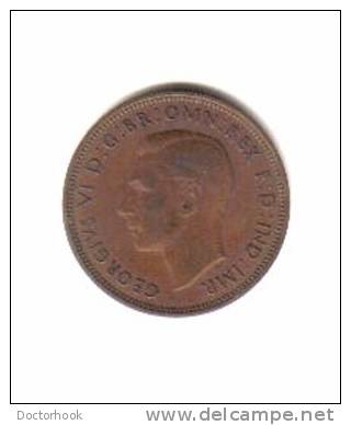 GREAT BRITAIN    1/2  PENNY   1939  (KM# 844) - C. 1/2 Penny