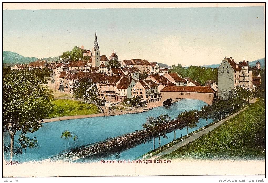 12 / 10 / 221  - BADEN MIT LANDVOGTEISCHLOSS - Baden