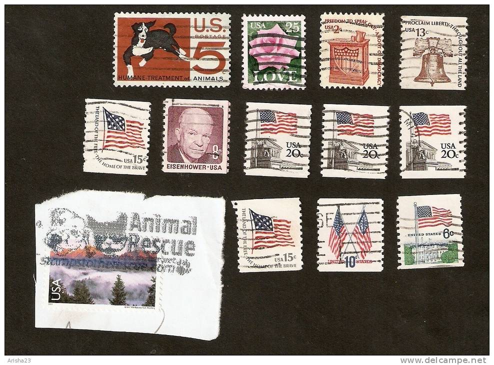 OS.16-8-9 USA, LOT Set Of 13 - 1975 Proclaim Liberty 1977 Freedom Speak Out Democracy 1981 Flag 1988 1970 1966 1973 1971 - Collections