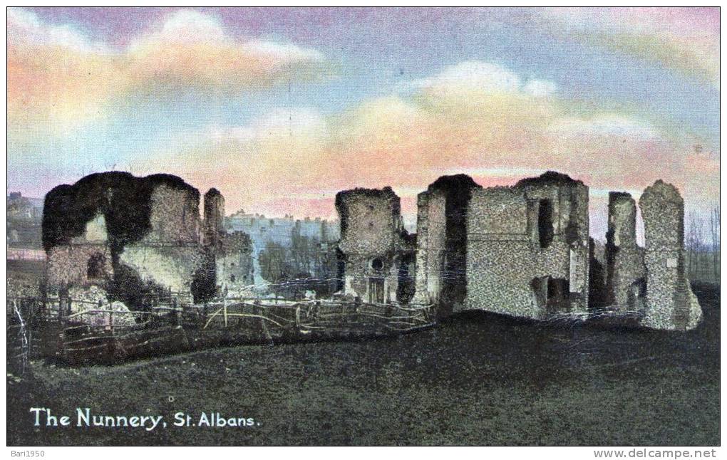 Beatiful Old Post Card   "   THE NUNNERY, ST.ALBANS  " - Hertfordshire