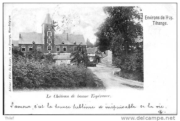 Tihange 7: Le Château De Bonne Espérance 1901 - Hoei