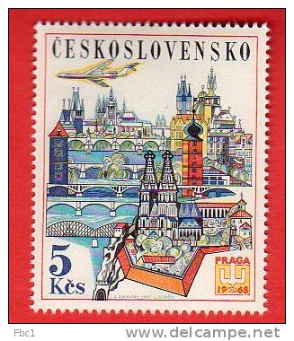 Tchécoslovaquie - Poste Aérienne N°67 Yvert (1968) - Prague ** MNH - Poste Aérienne