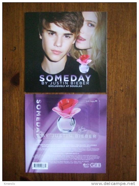 Someday By Justin Bibier Carte Parfum Avec Patch - Modern (from 1961)