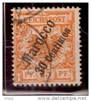 MAROC.Bureaux Allemands.1899.Michel N°5a.OBLITERE.X28 - Deutsche Post In Marokko