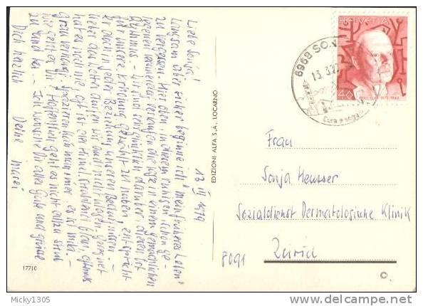 Schweiz / Switzerland - Postkarte Echt Gelaufen / Postcard Used ( O725) - Briefe U. Dokumente