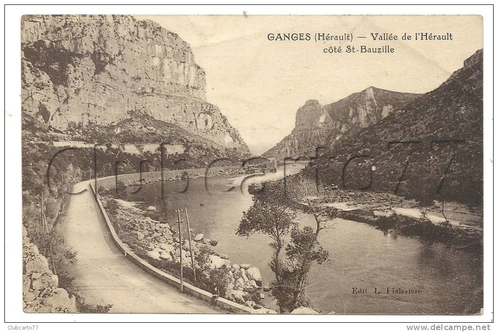 Ganges (34) : La Vallée De L'hérault Côté Saint-Bauzille  En 1920. - Ganges