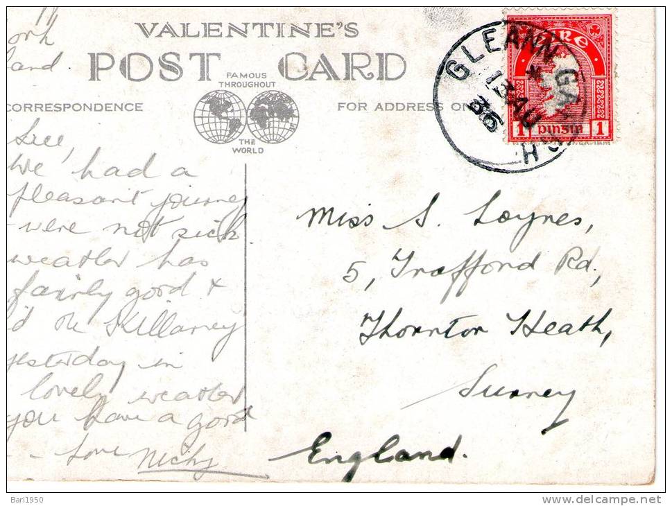 Beatiful Old Post Card   " GLENGARRIFF  BAY  " - Andere & Zonder Classificatie