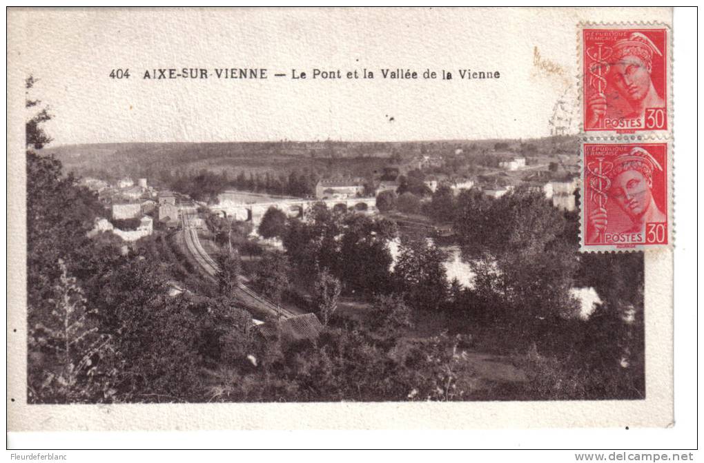 AIXE Sur VIENNE (87) - CPA - Le Pont Et La Vallée De La Vienne - Aixe Sur Vienne