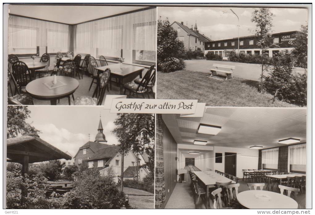 5223 NÜMBRECHT - MARIENBERGHAUSEN, Gasthof Zur Alten Post "Stöcker", Kl. Druckstelle - Gummersbach