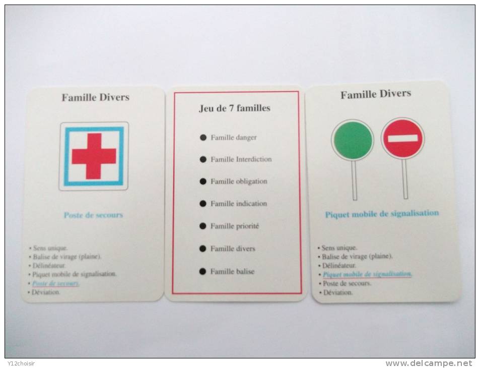 JEU 7 SEPT FAMILLES DE LA PREVENTION CODE DE LA ROUTE PANNEAUX . MATMUT MUTUELLE ASSURANCE HERON S.A. 33700 MERIGNAC - Other & Unclassified