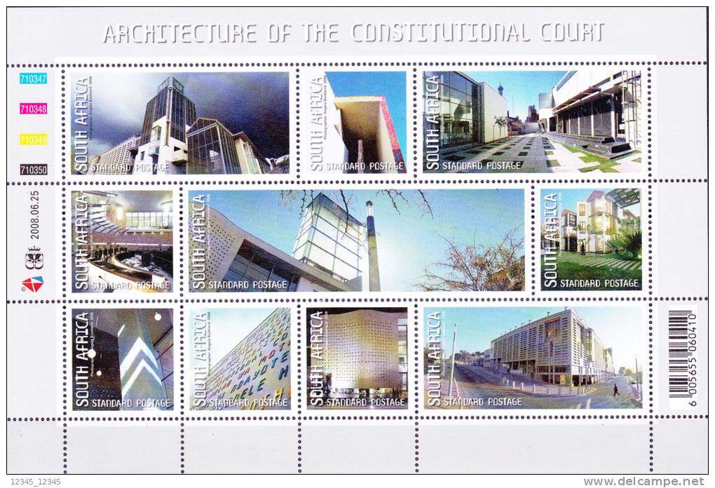 Zuid Afrika 2008 Postfris MNH Architecture - Ungebraucht