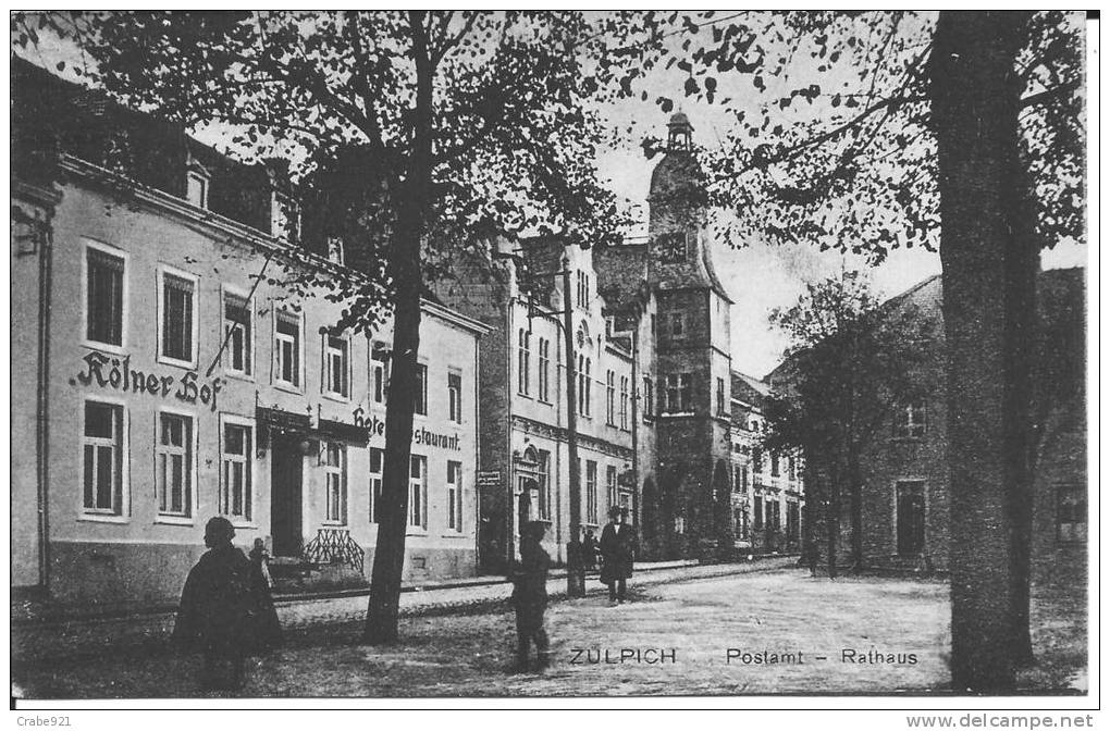 ALLEMAGNE ZULPICH    POSTAMT - RATHAUS   LA POSTE - Zuelpich