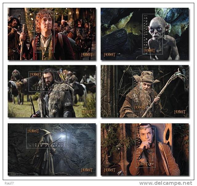 New Zealand 2012 - The Hobbit, Le Seigneur Des Anneaux - 6 BF Neuf // Mnh - Neufs
