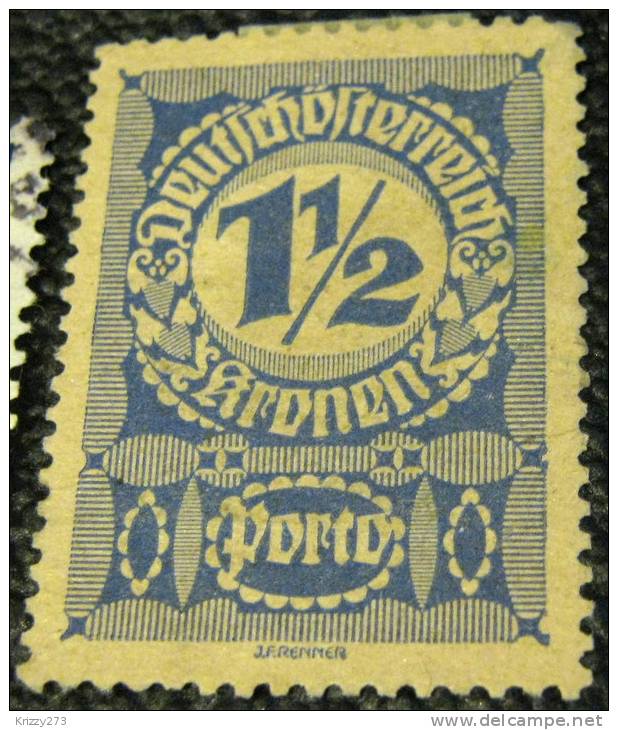 Austria 1919 Postage Due 1.5k - Mint - Postage Due