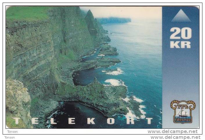 Faroe Islands, OD-001,  20 Kr , Vágseiði, Mint Only 25.000, 2 Scans. - Féroé (Iles)