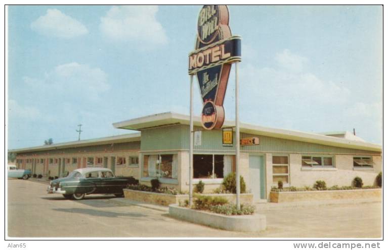 Canton MS Mississippi &amp; Jackson MS, Bill Will Motel, Lodging, Autos, C1950s Vintage Postcard - Autres & Non Classés