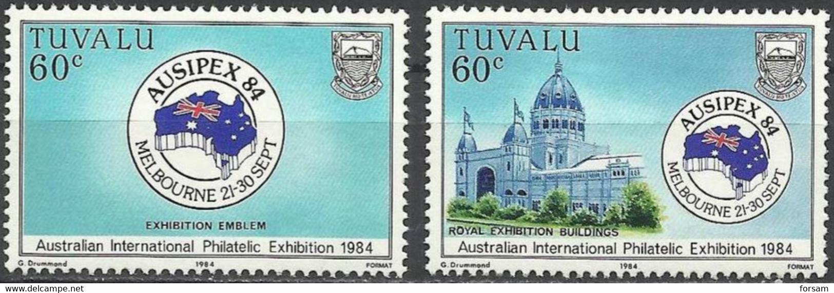 TUVALU..1984..Michel # 244-245...MNH. - Tuvalu (fr. Elliceinseln)