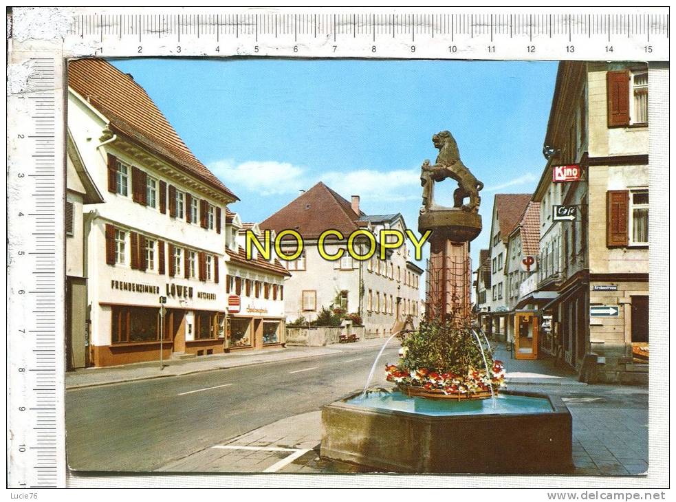 OBERKIRCH  Im Schwarzwald  Haupstr. Mit Stadtbrunnen U.  Gasthof  LOWEN - Oberkirch