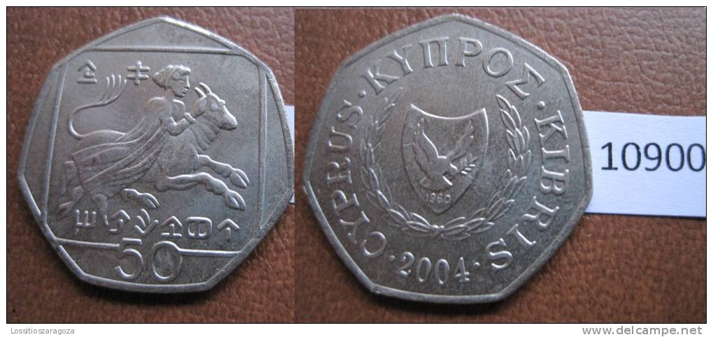 Chipre 50 Centimos 2004 - Sonstige – Europa