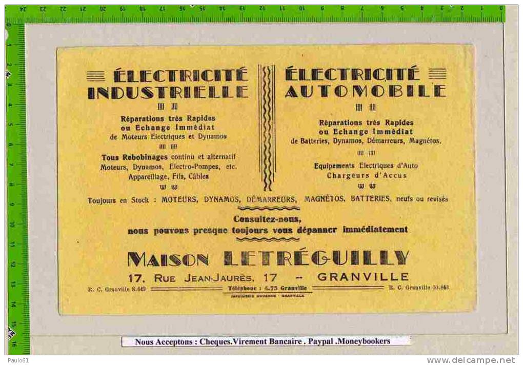 BUVARD :Electricité Maison LETREGUILLY GRANVILLE - Electricity & Gas