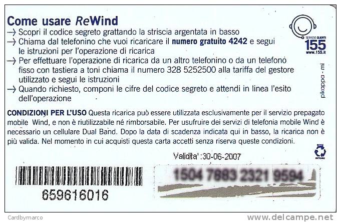 *ITALIA - WIND* -  Scheda Usata - Schede GSM, Prepagate & Ricariche