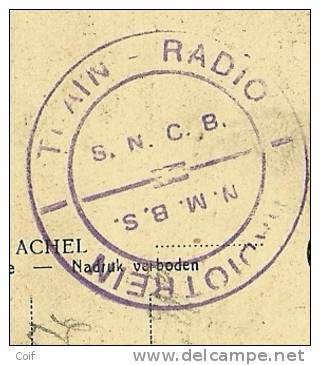 337 Op Kaart Met Stempel TRAIN-RADIO S.N.C.B./ RADIOTREIN N.M.B.S. - 1932 Ceres And Mercurius