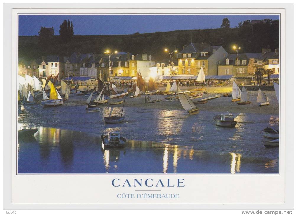 CANCALE - LE PORT ET LES QUAIS VUS DE NUIT - Cancale