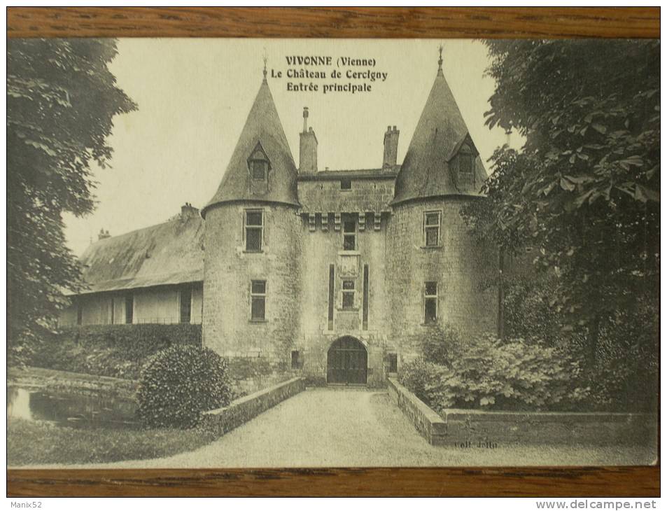 86 - VIVONNE - Le Château De Cercigny - Entrée Principale. - Vivonne