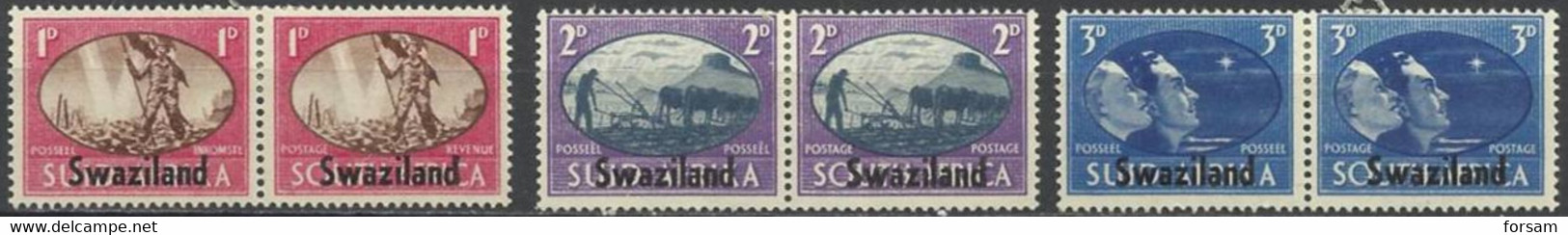 SWAZILAND..1945..Michel # 38 - 43...MLH. - Swasiland (...-1967)