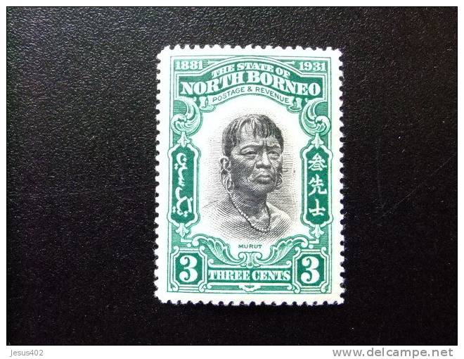 BORNEO 1930  Yvert Nº 234 * MH DYAK MURUT - North Borneo (...-1963)