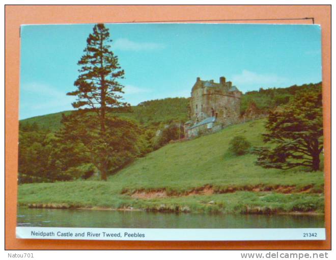 E1-Royaume-ecosse-neidpath Castle And River Tweed Peebles- - Peeblesshire