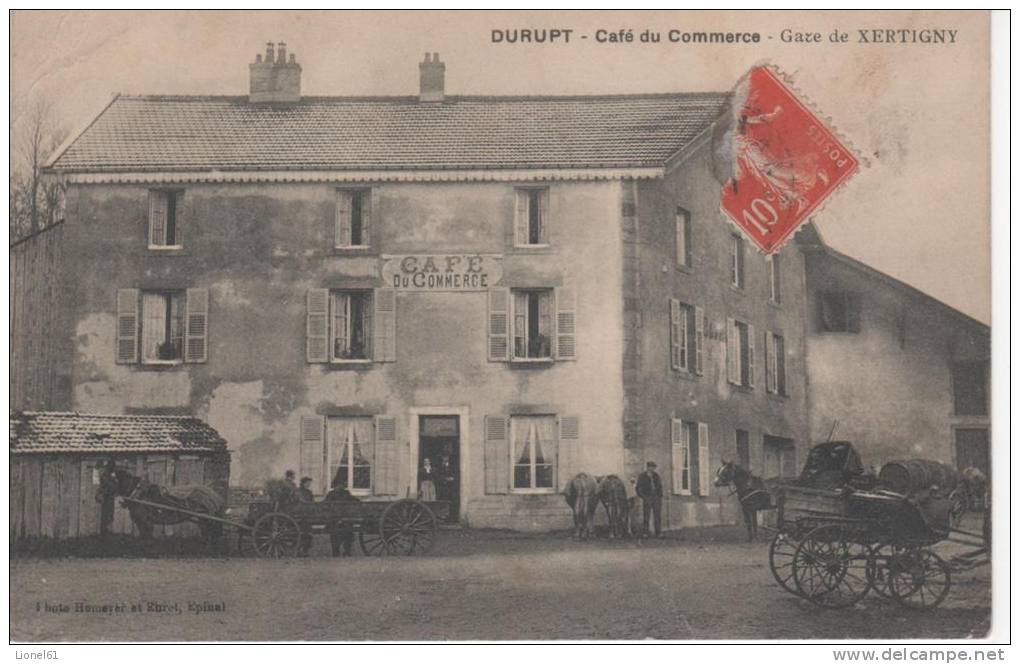 XERTIGNY : (88) DURUPT. Café Du Commerce. Gare De XERTIGNY - Xertigny