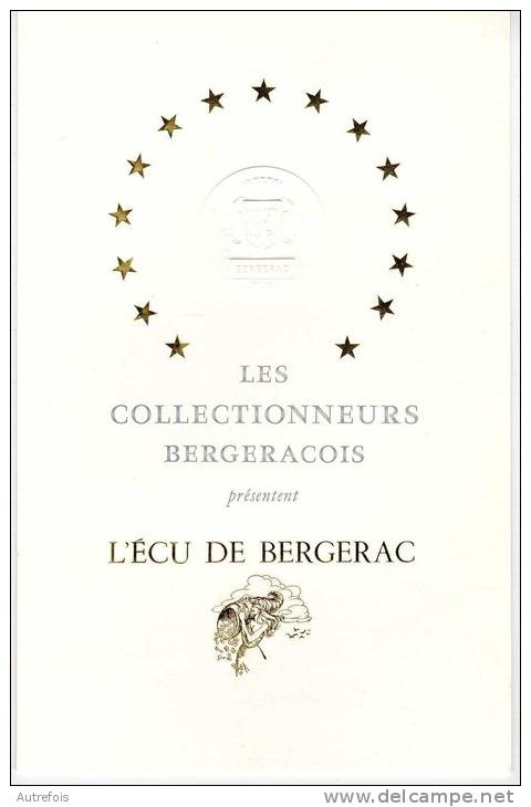 L ECU DE BERGERAC  -   3 BILLETS  DE 2 5 & 10 ECU  1995  -  DANS UN DOSSIER DE PRESENTATION  HORS COMMERCE - Sonstige & Ohne Zuordnung