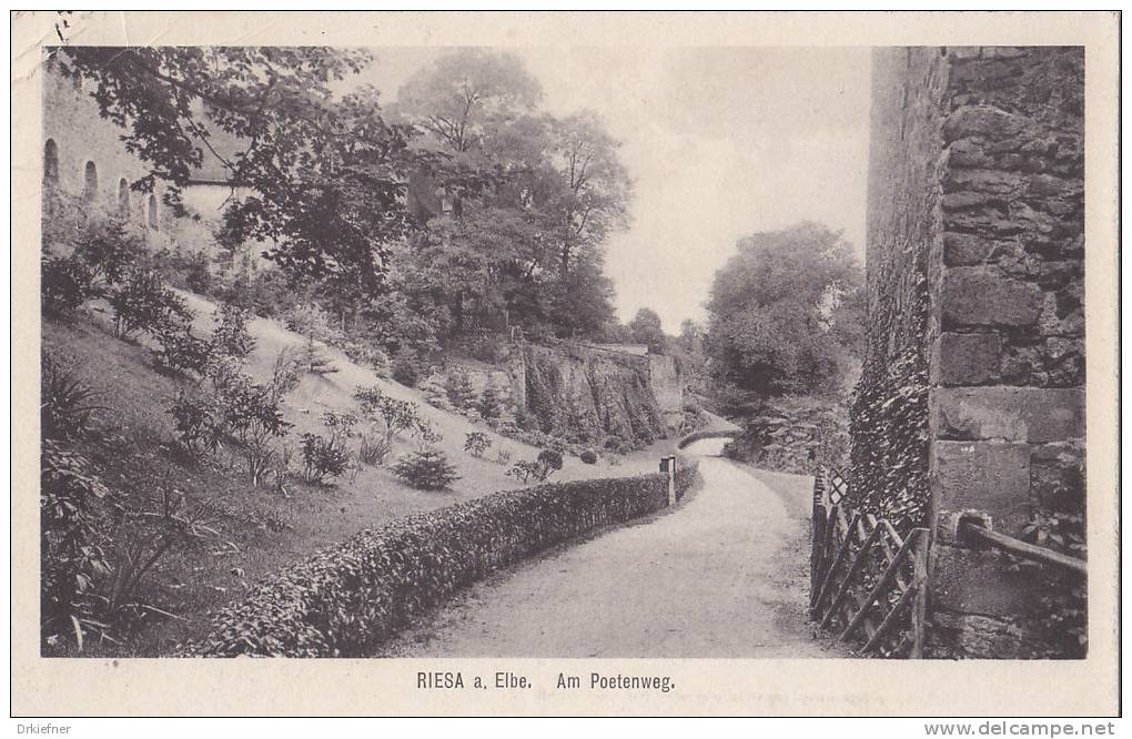 Riesa Elbe, Am Poetenweg, Um 1910 - Riesa