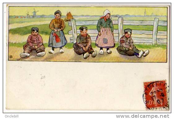 Melchers Illustrateur Enfants Hollandais Moulins 1914 état Superbe - Other & Unclassified