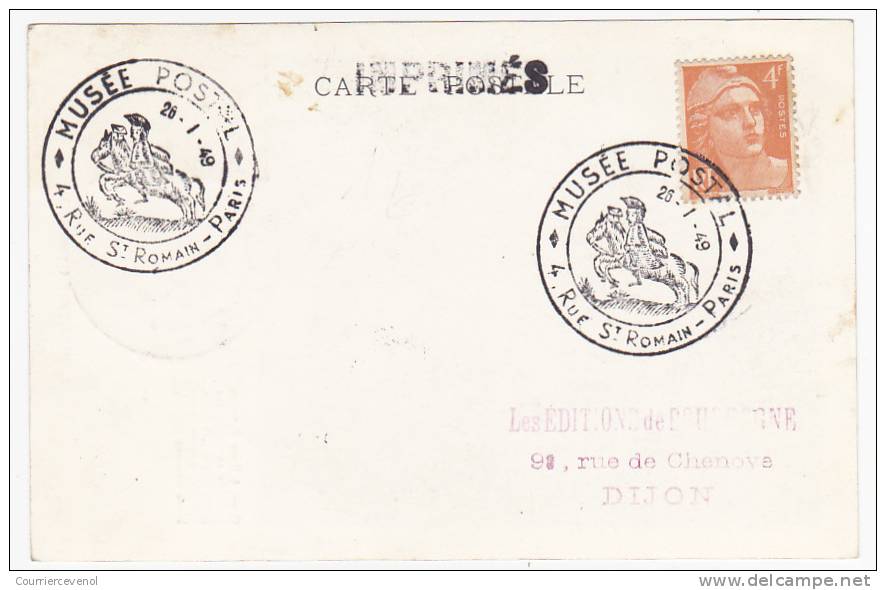 FRANCE => Carte Maximum =>1 F +1 F Lamartine - Paris 1946 - 1940-1949
