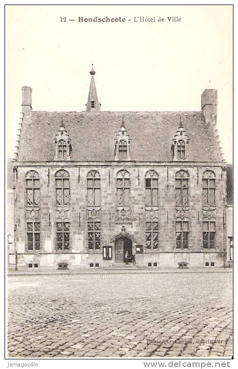 HONDSCHOOTE 59 - L'Hôtel De Ville - 12 - U-1 - Hondshoote