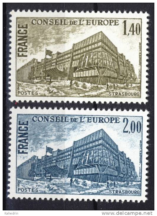 Frankrijk France 1980, Service: Conseil De L'Euope **, MNH - Ongebruikt