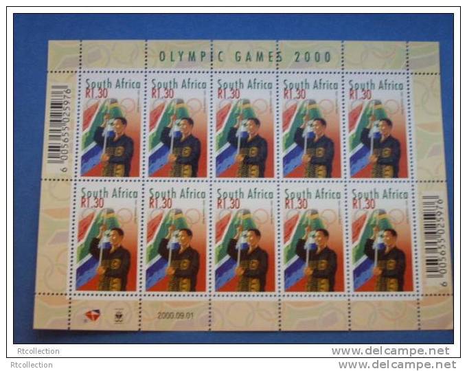 South Africa 2000 - One Sheetlet Australia Sydney Olympic Games Sports Olympics Stamps MNH SG1192-1196 - Ungebraucht
