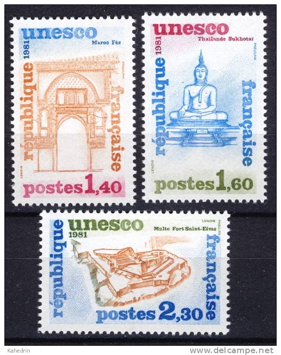 Frankrijk - Frankreich - France 1981, Service: Unesco **, MNH - Ongebruikt